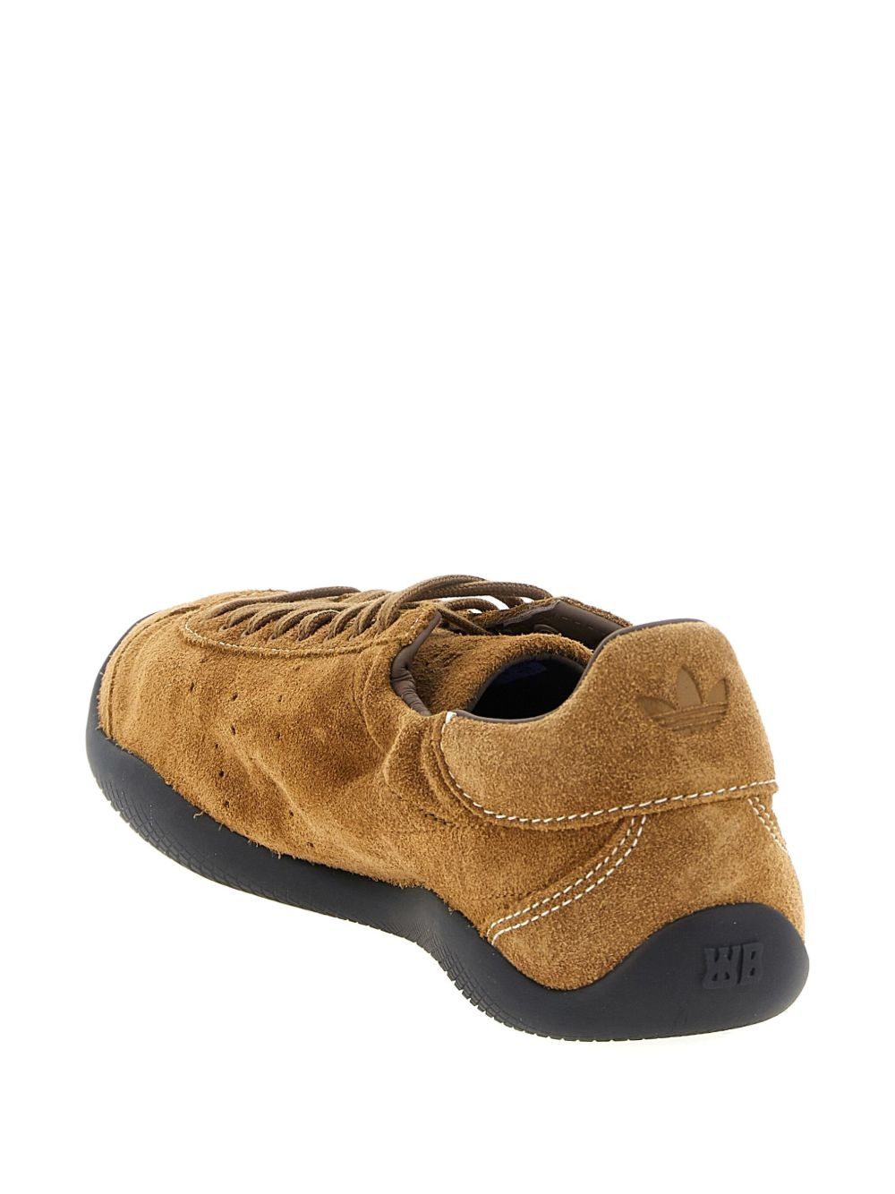 x Wales Bonner Karintha Lo suede-leather sneakers - 4
