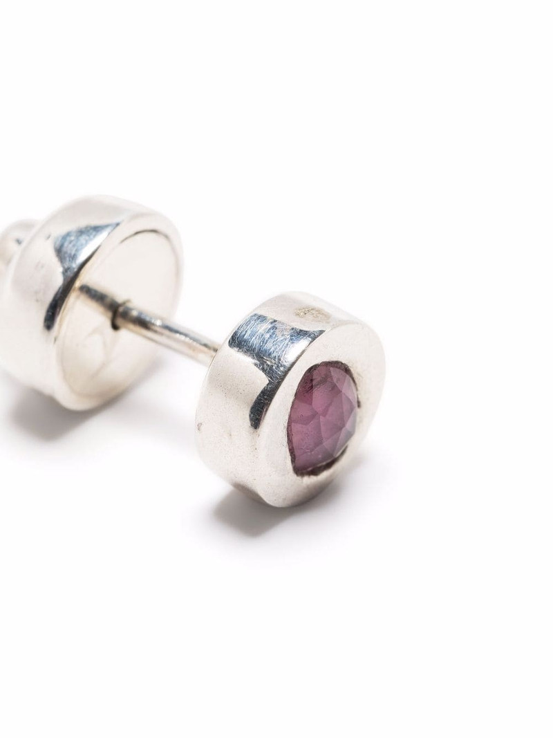Parts of Four ruby stud earring outlook