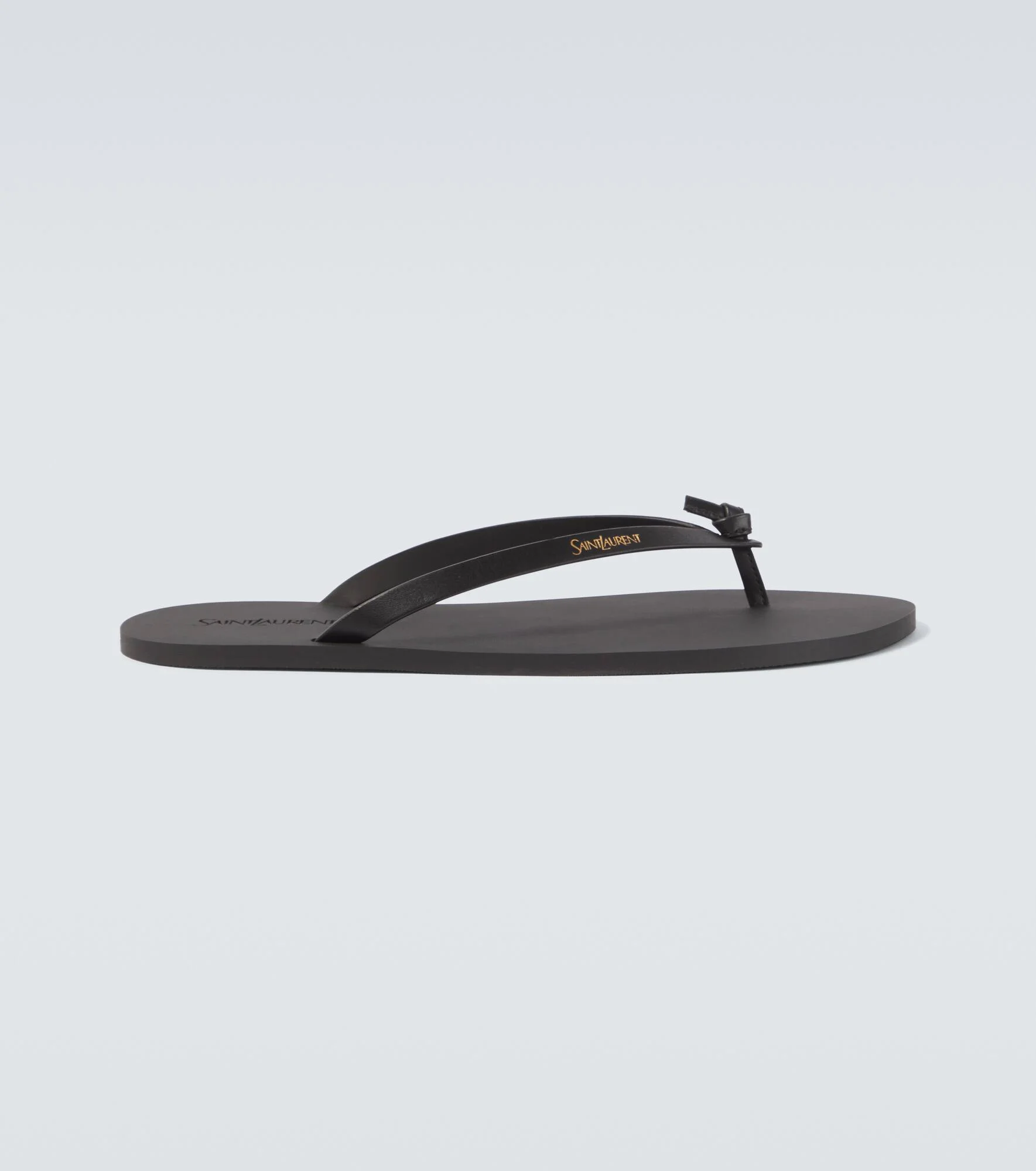 Leather thong sandals - 1
