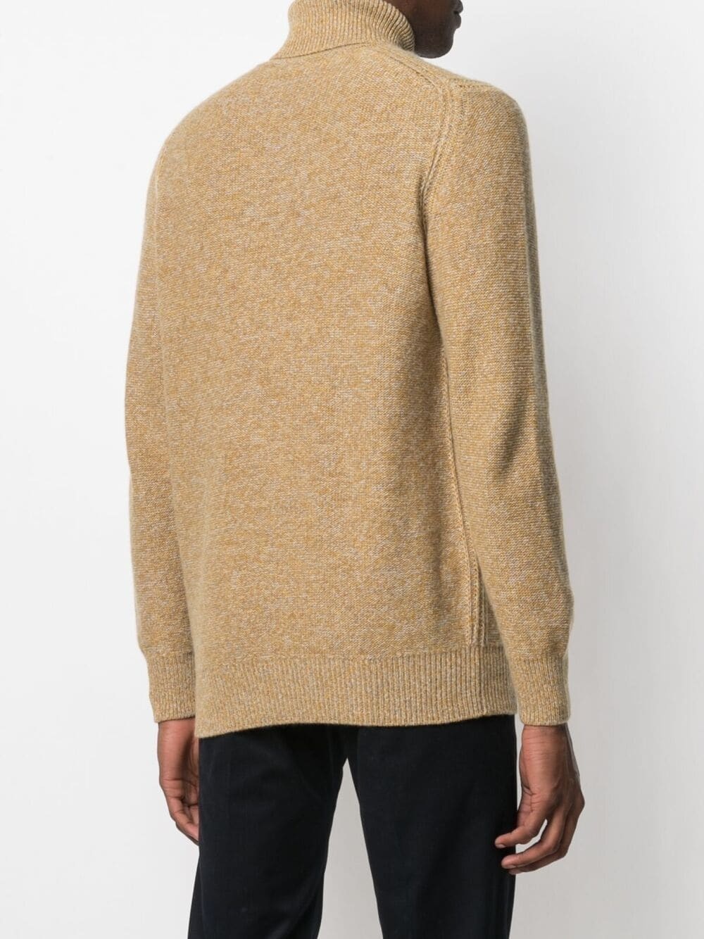 cable-knit roll-neck cashmere jumper - 4