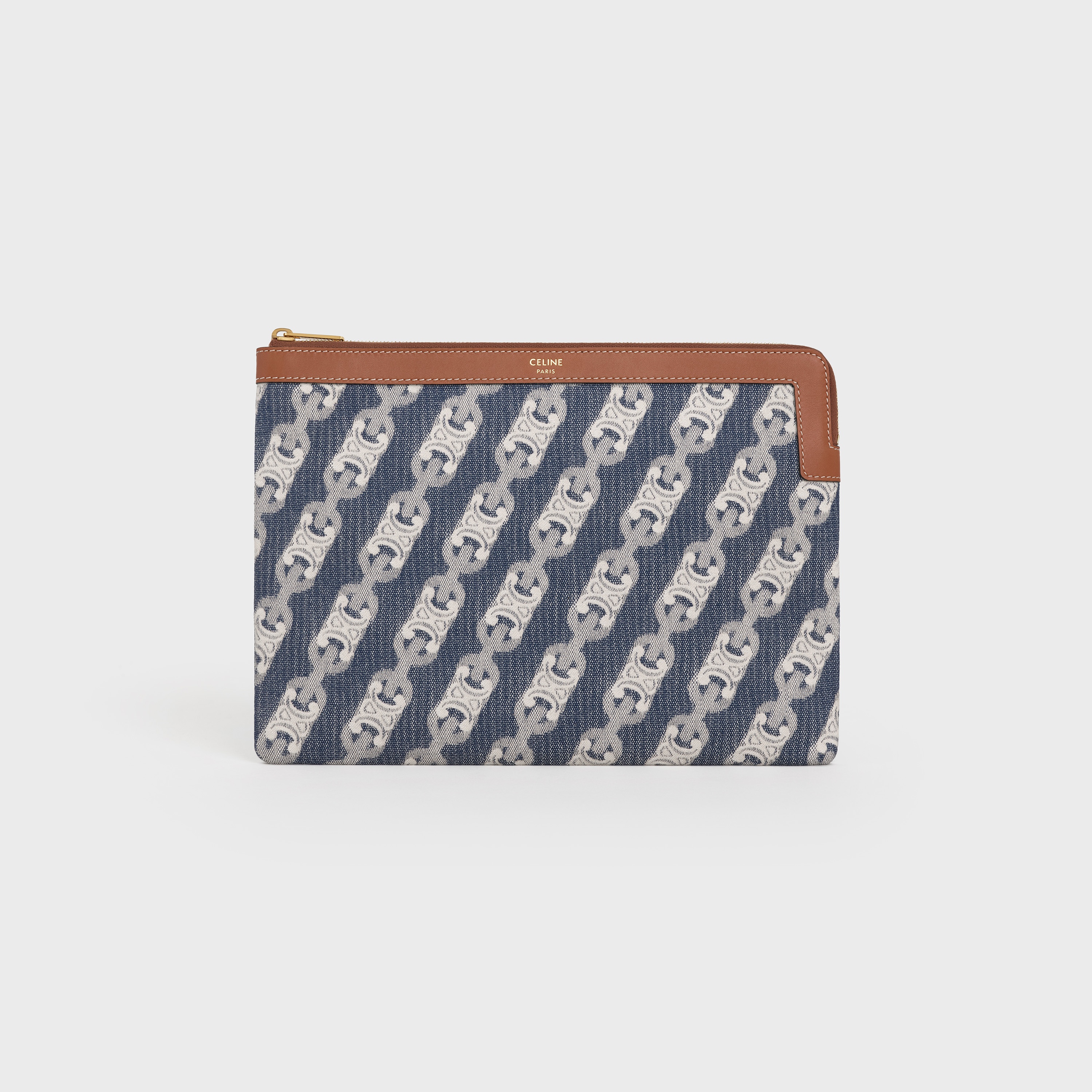 SMALL POUCH  IN  MAILLON TRIOMPHE JACQUARD - 1