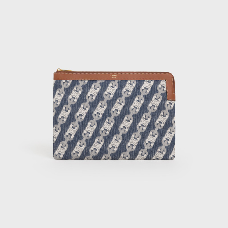 SMALL POUCH  IN  MAILLON TRIOMPHE JACQUARD 1