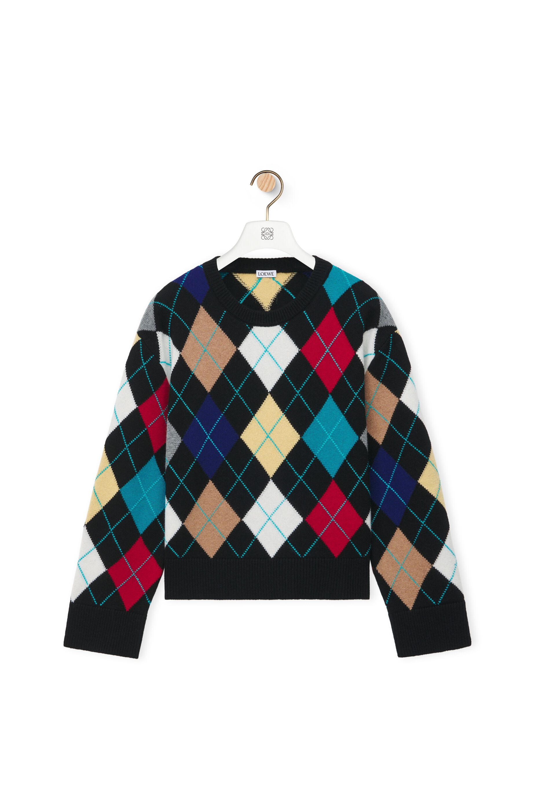 Argyle sweater in wool - 1