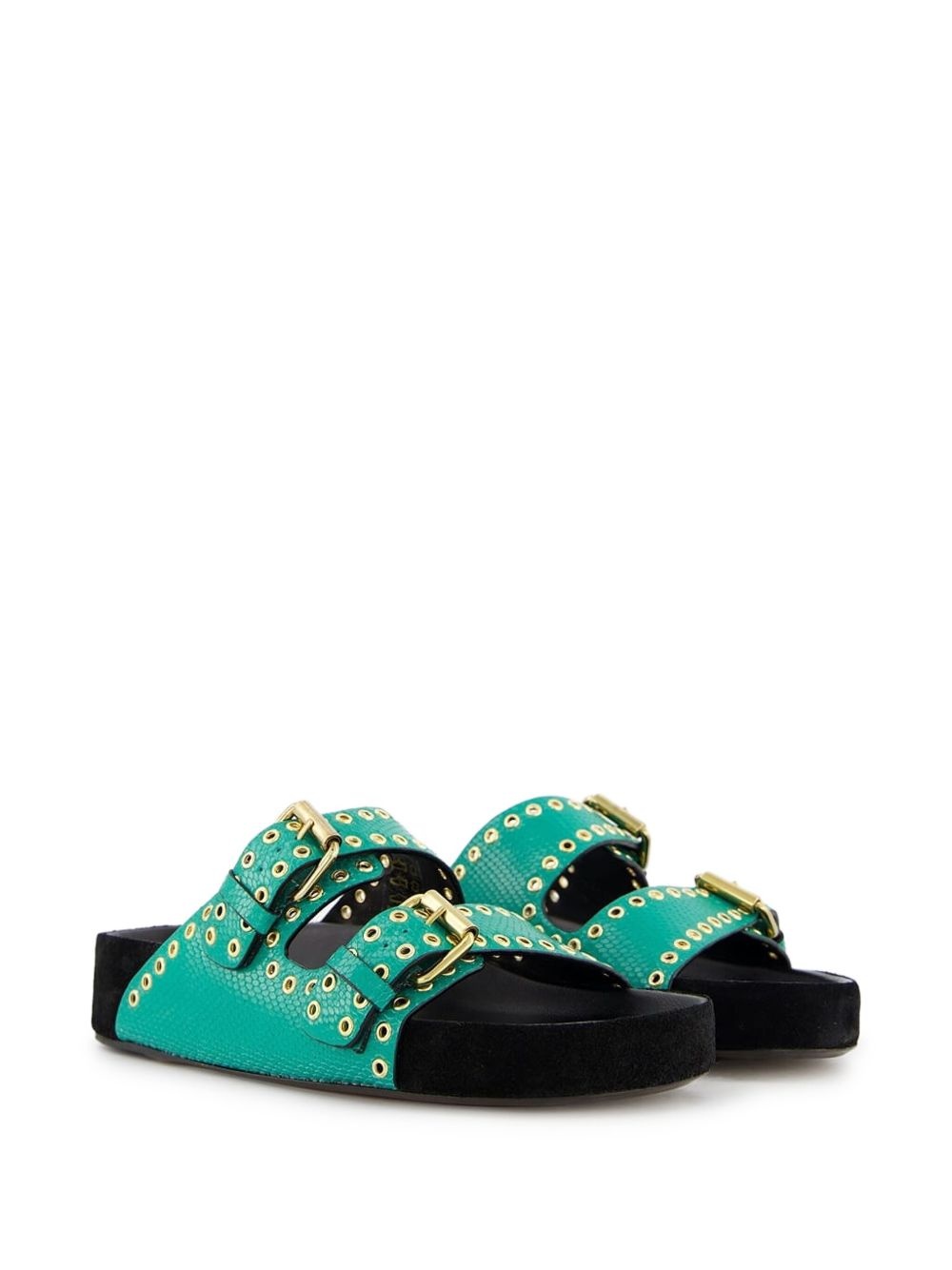 leather slides - 3