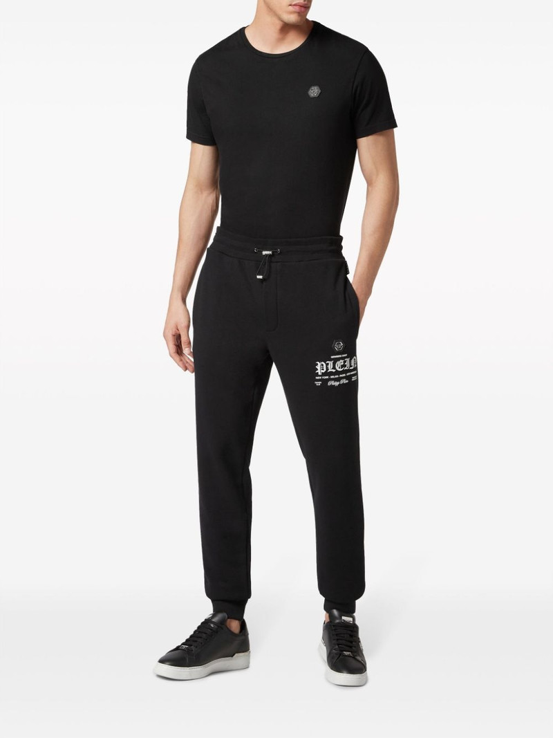 PHILIPP PLEIN 로고 인쇄 트랙 바지 outlook