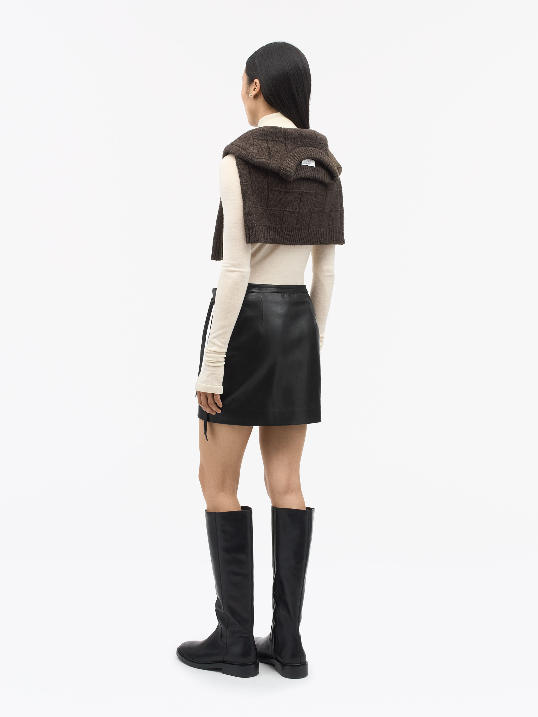 Darla Mini Leather Skirt - 3