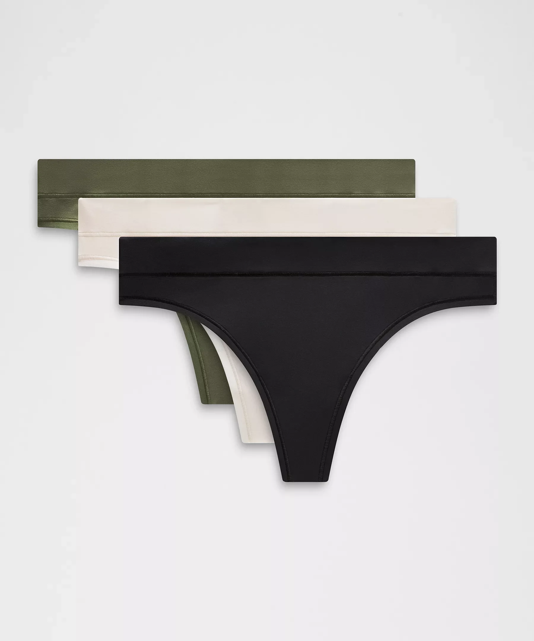 UnderEase Mid-Rise Thong Underwear *3 Pack - 1