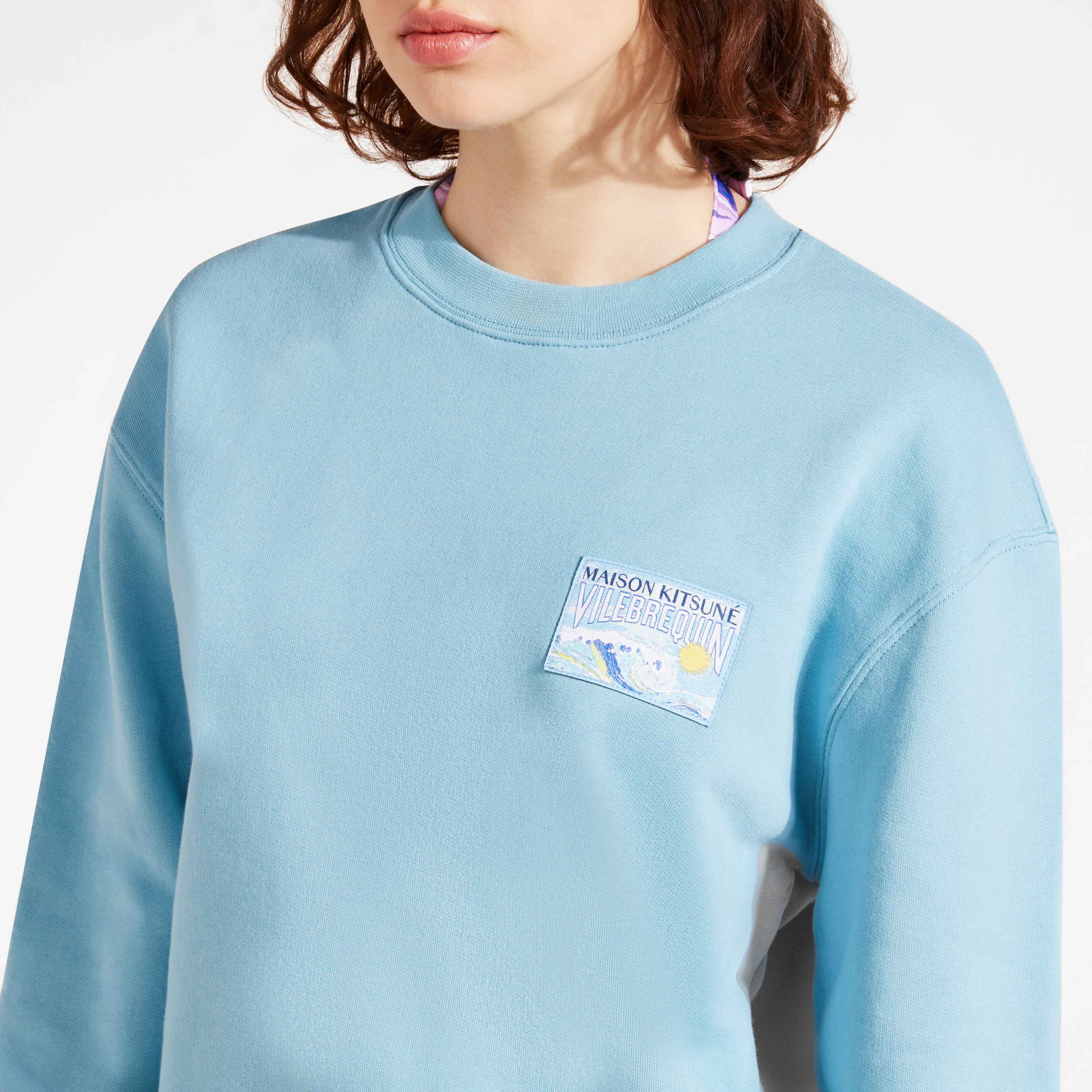 Unisex Cotton Crewneck Sweatshirt Wave - Vilebrequin x Maison Kitsuné - 7