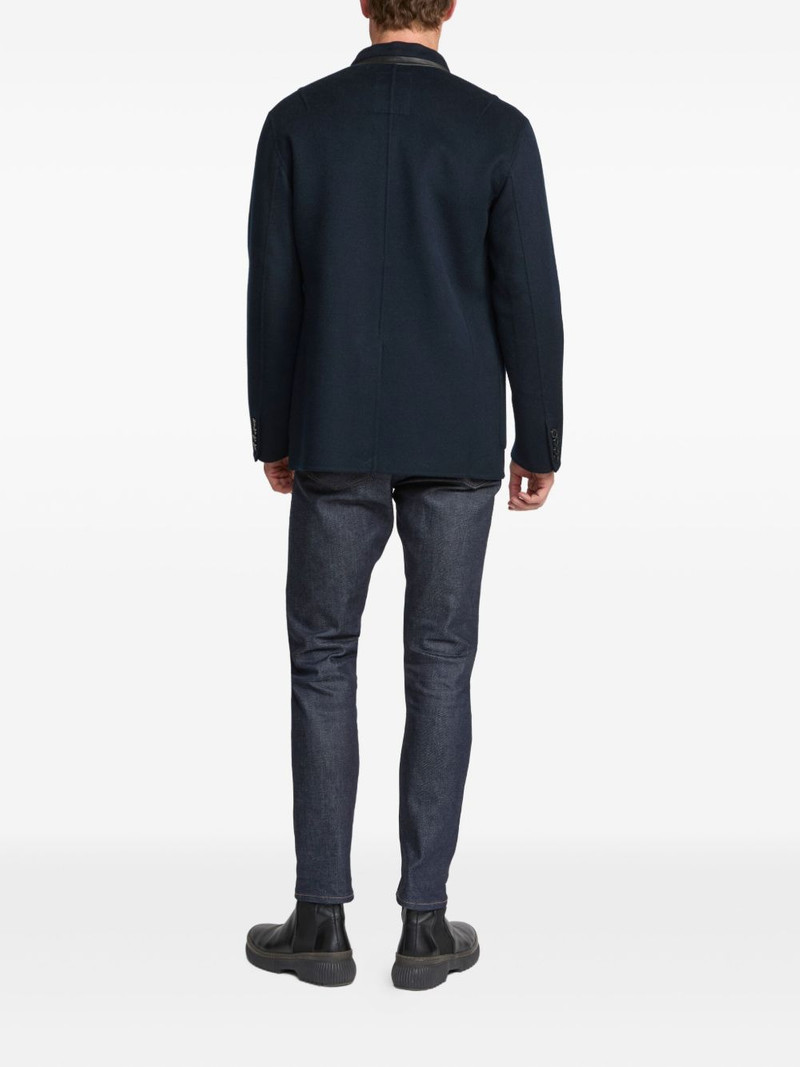 wool cashmere high-neck blazer 3