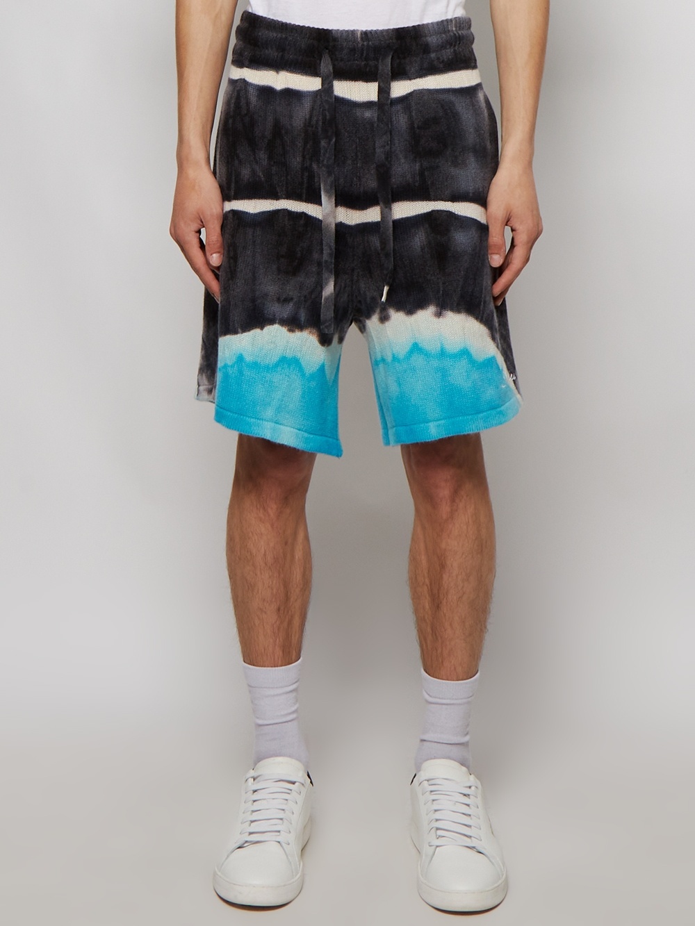 Space Dye Shorts Dark Grey And Blue - 3