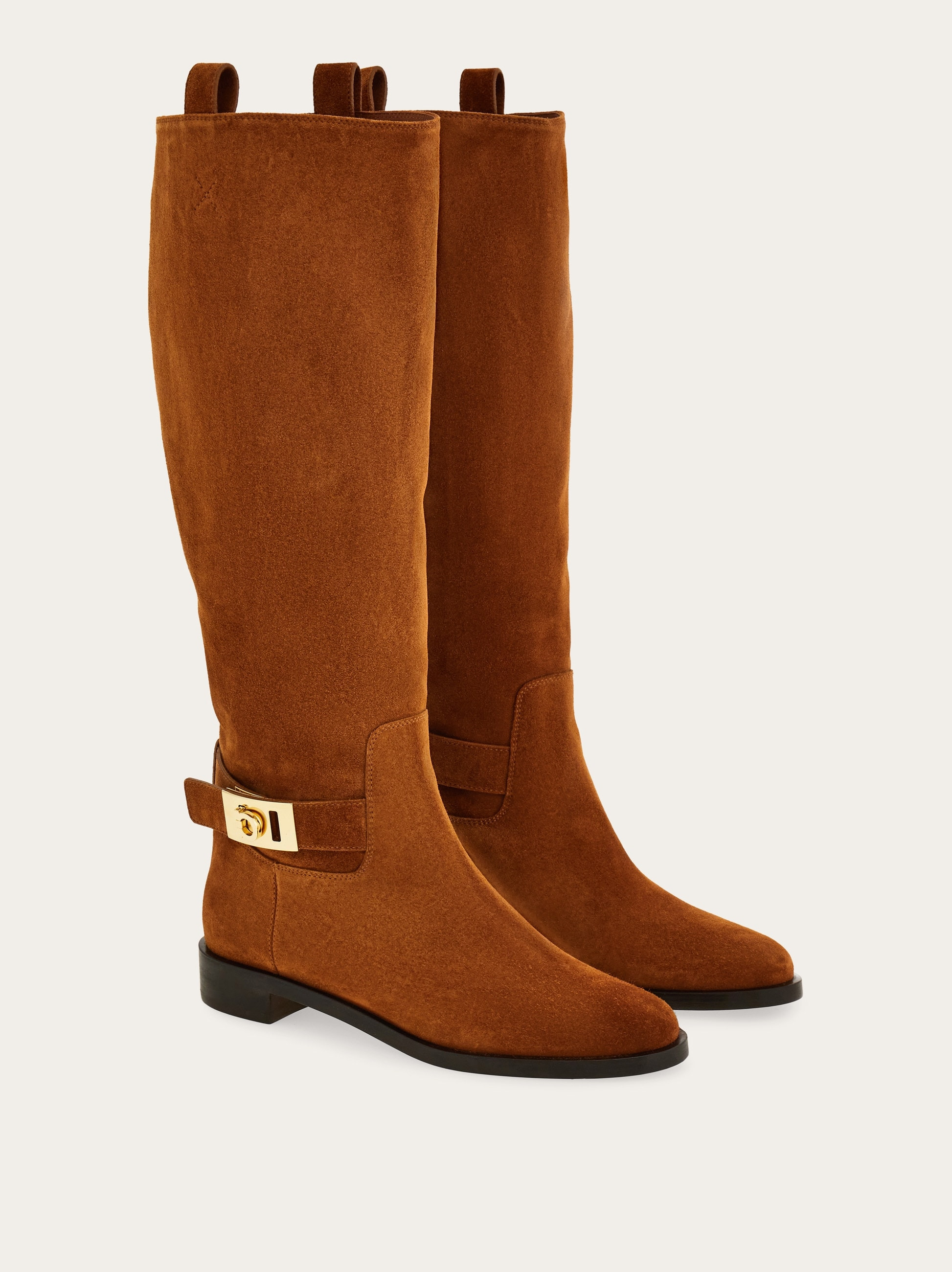 Knee high boot with Hug buckle detail - 2