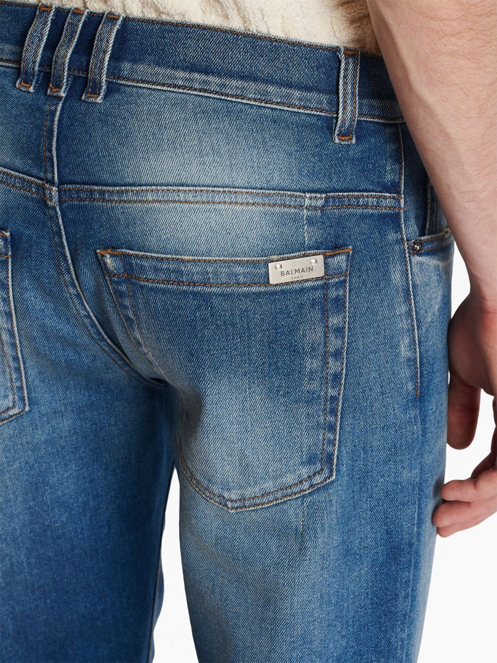 mid-rise slim-fit jeans - 7