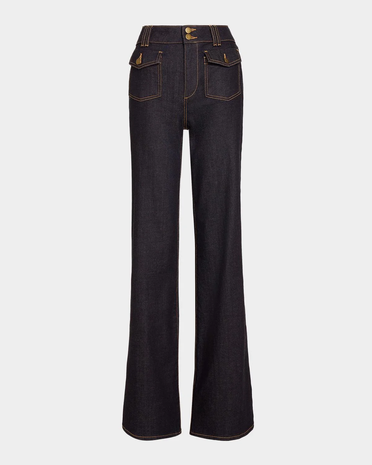Fay High-Rise Wide Leg Jeans - 1