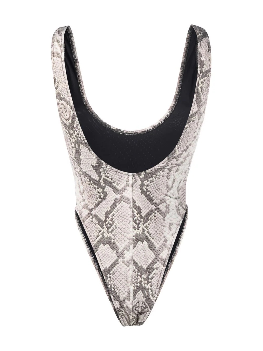 Monokini python-print swimsuit - 2