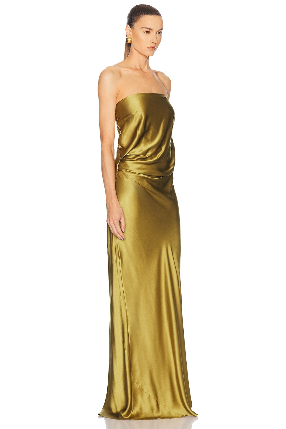 Draped Strapless Gown - 2