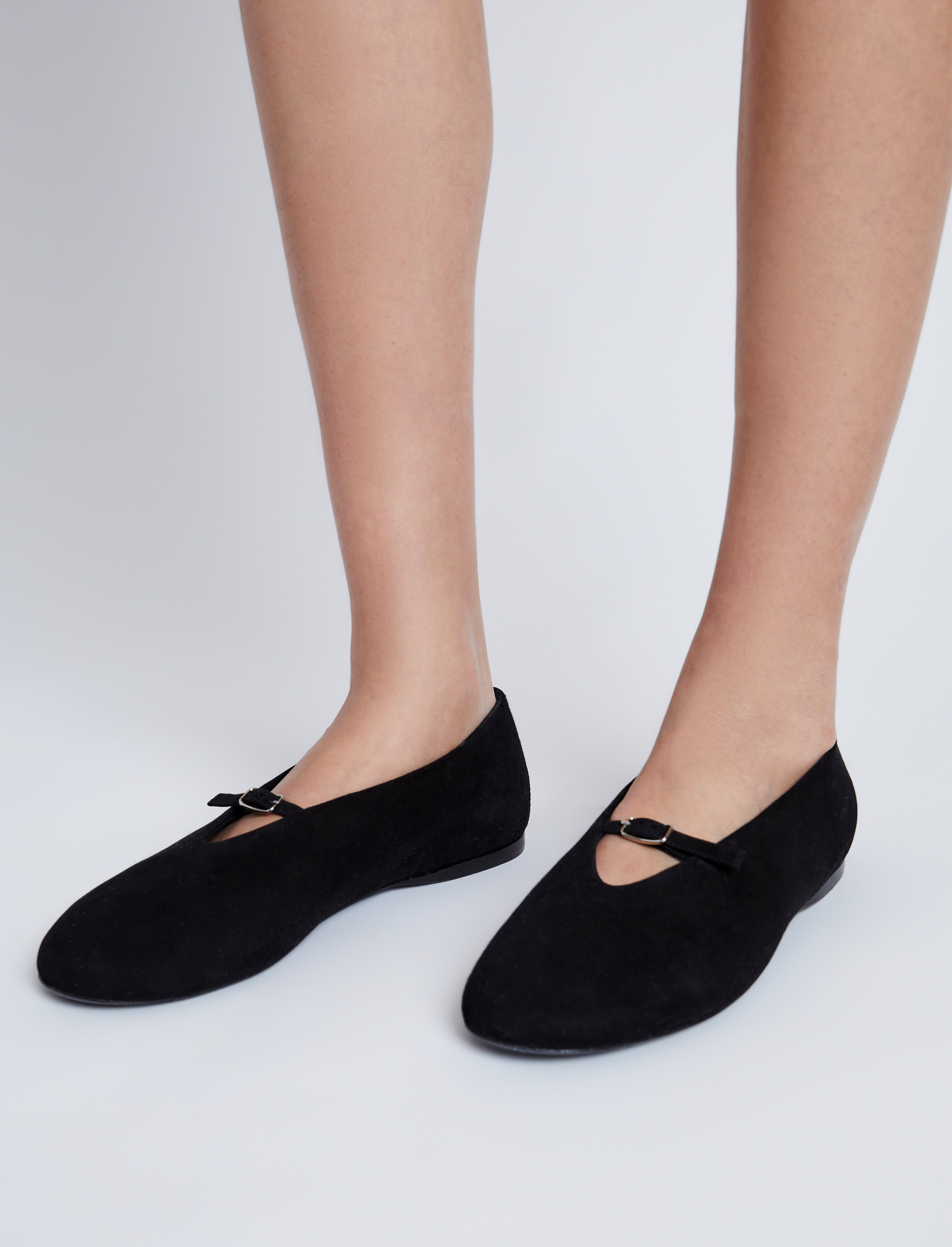 Tee Mary Jane Flats in Suede - 5