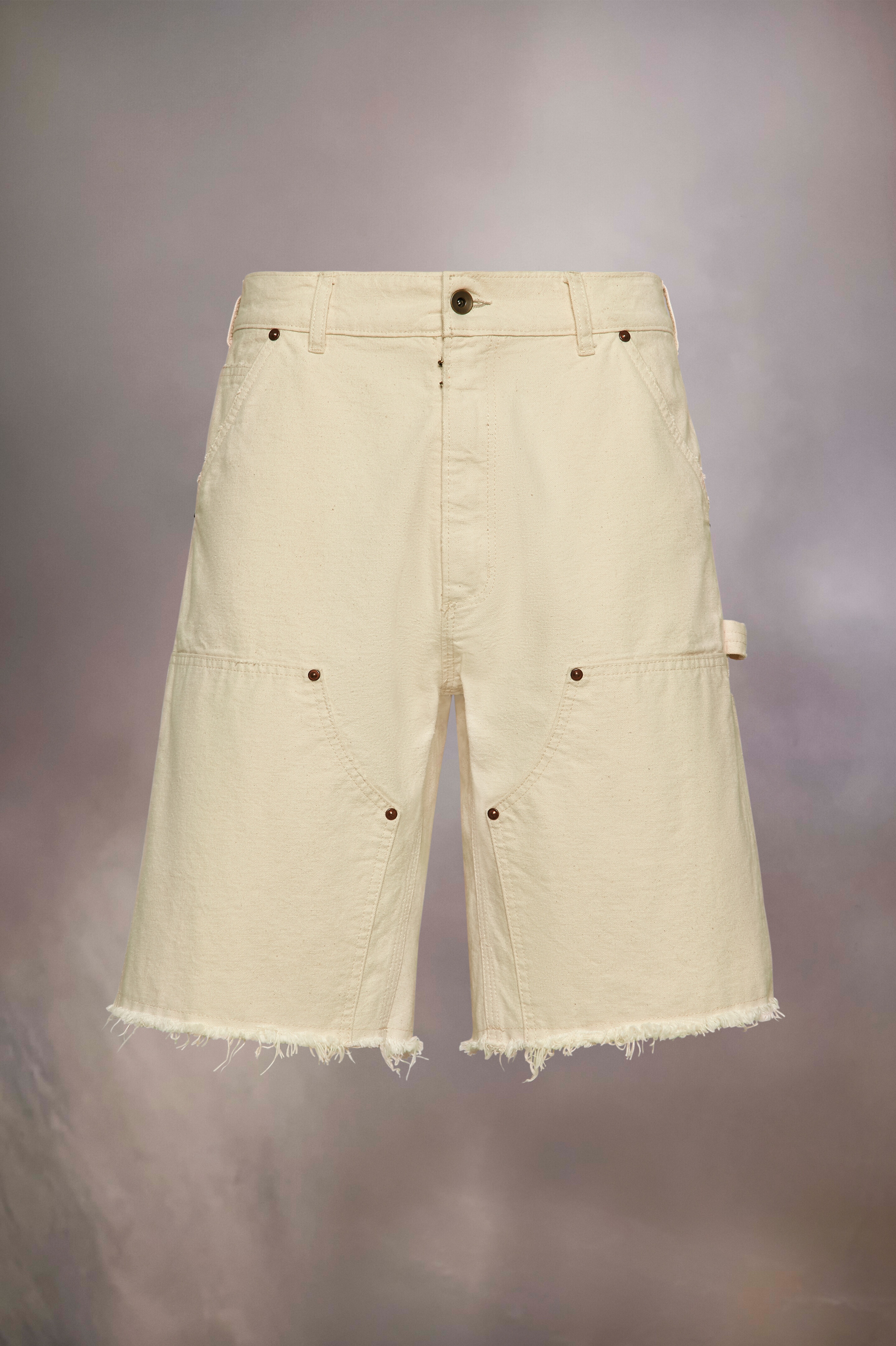 Stud denim shorts - 2