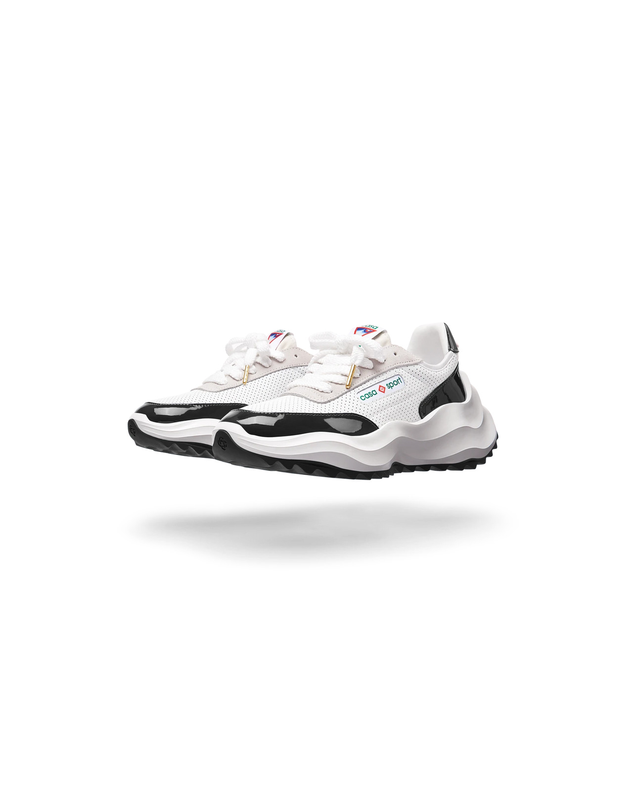 Mens Atlantis White & Black Sneaker - 4