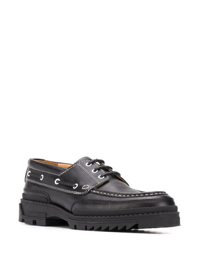 AMI Paris ridged sole boat shoes outlook