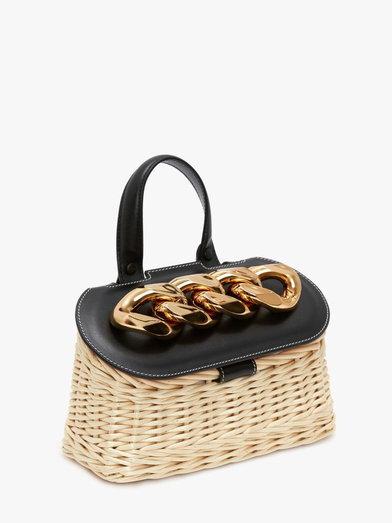 JW Anderson SMALL CHAIN LID BASKET BAG outlook
