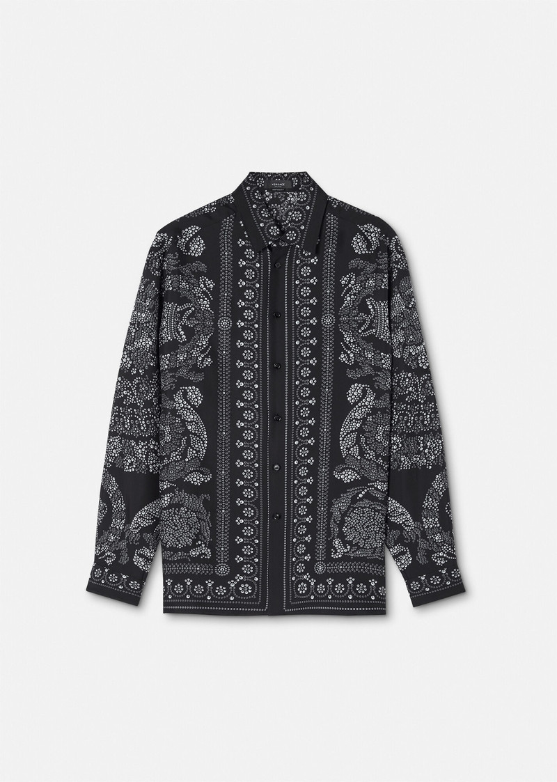Barocco Silhouette Silk Shirt 1