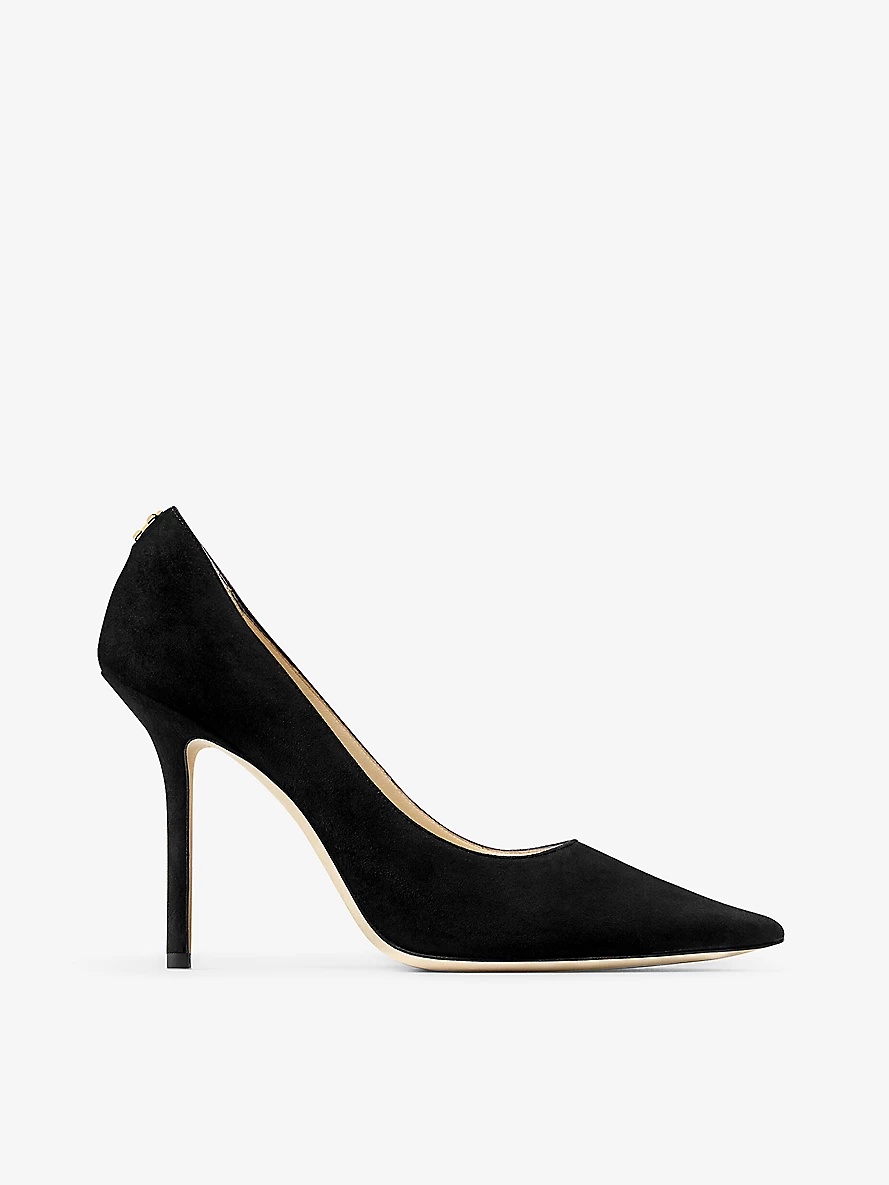 Love 100 pointed-toe suede courts - 1