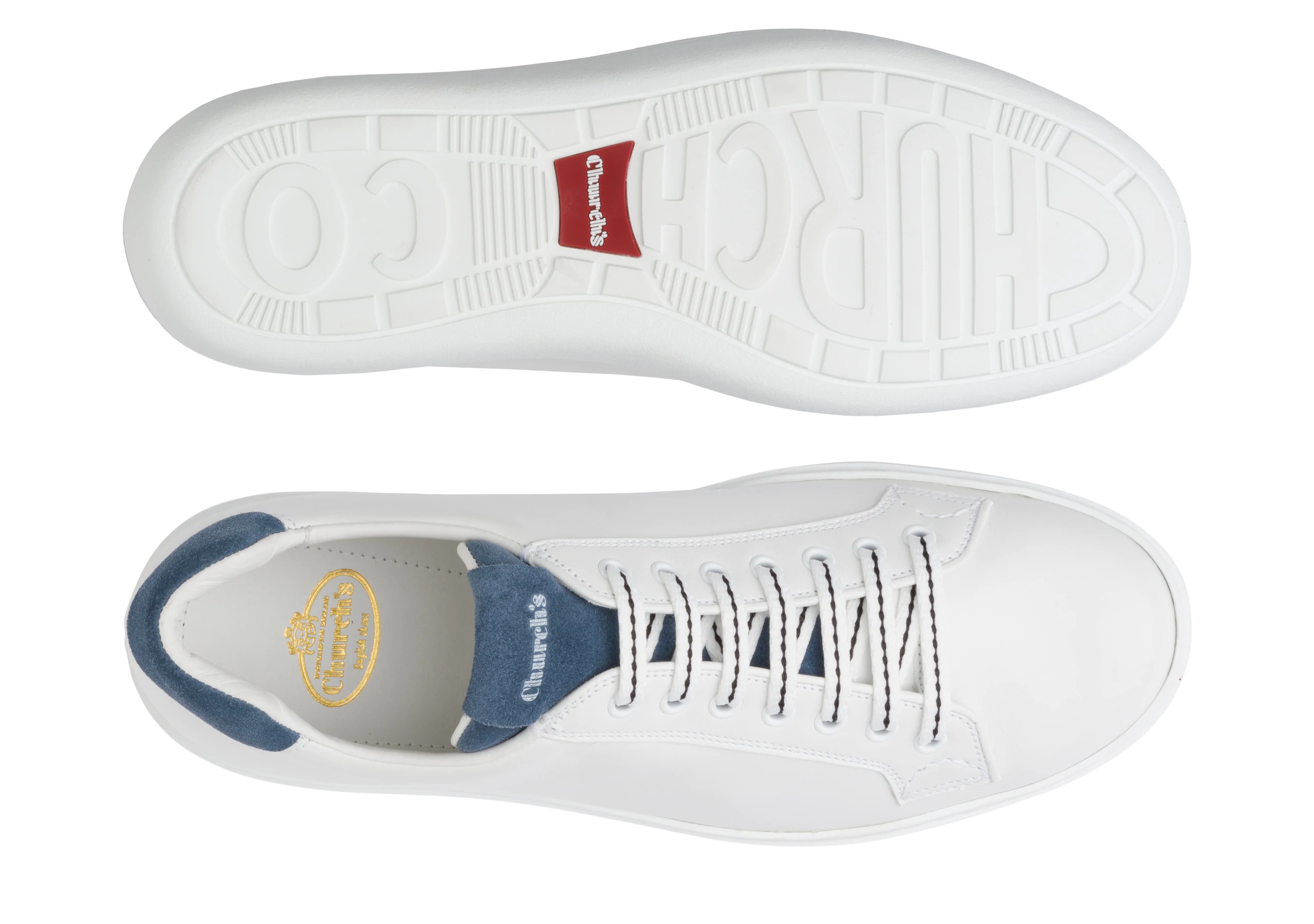 Boland plus 2
Calf and Leather Suede Classic Sneaker White/sky blue - 3