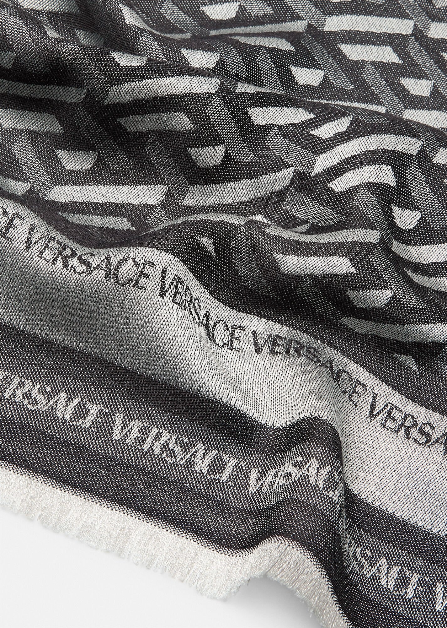 La Greca Silk & Wool Scarf - 2