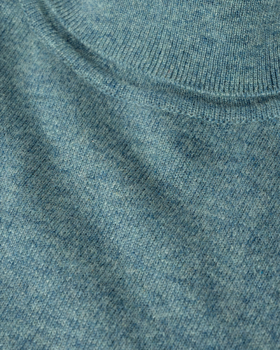 Classic Cashmere Green Roll Neck Jumper - 6