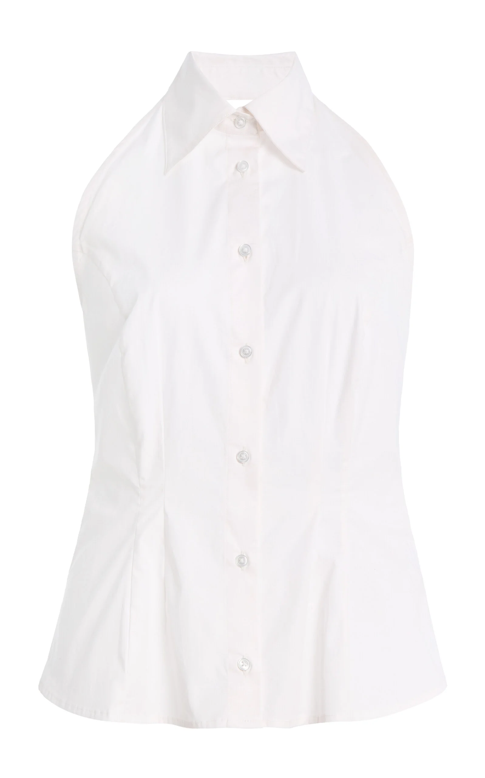 The Behind The Bow Cotton-Blend Top white - 1