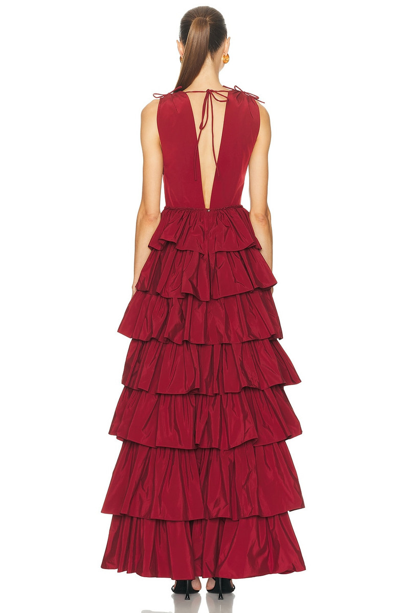 AKNVAS Henriette Ruffle Gown in outlook