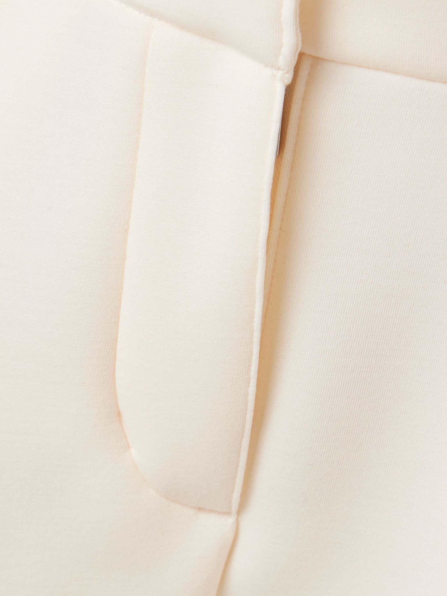 Sportswear pleated modal-blend jersey barrel-leg pants Cream - 4