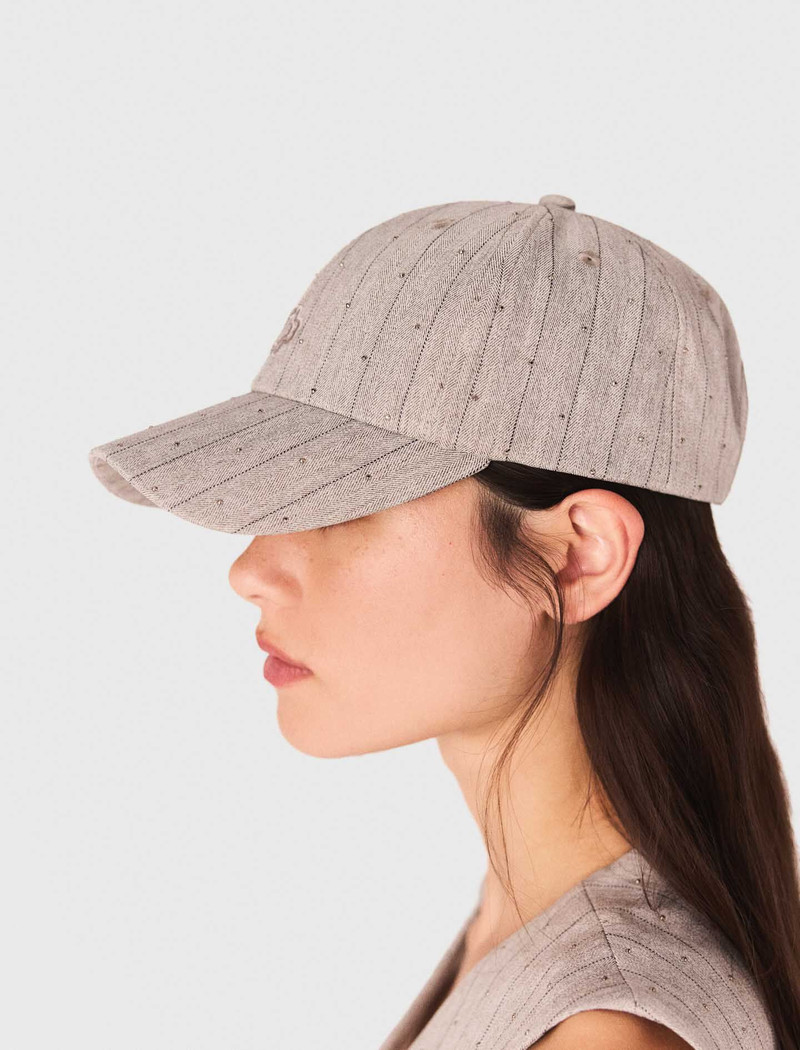 maje Printed cotton hat outlook