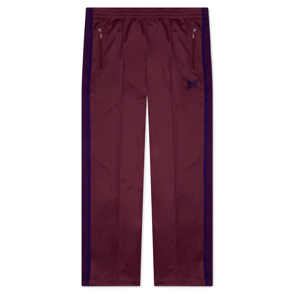 TRACK PANT POLY SMOOTH - WINE - 1