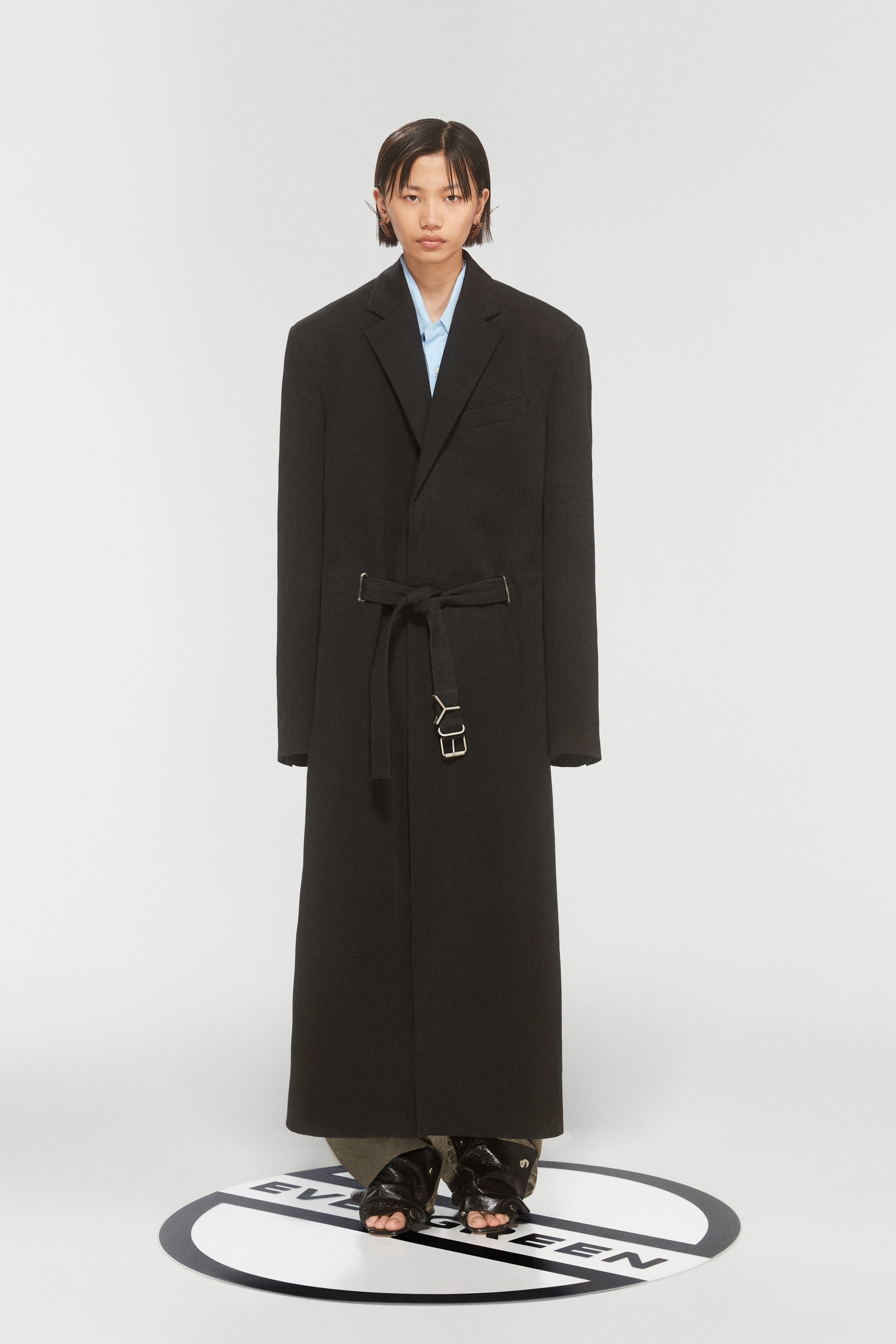 Y/Project EVERGREEN Y BELT COAT | yproject | REVERSIBLE