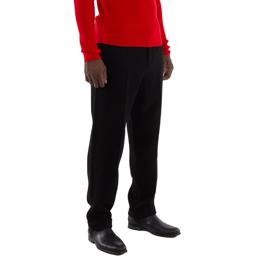Balmain Men's Noir Tapered Cropped Trousers - 2