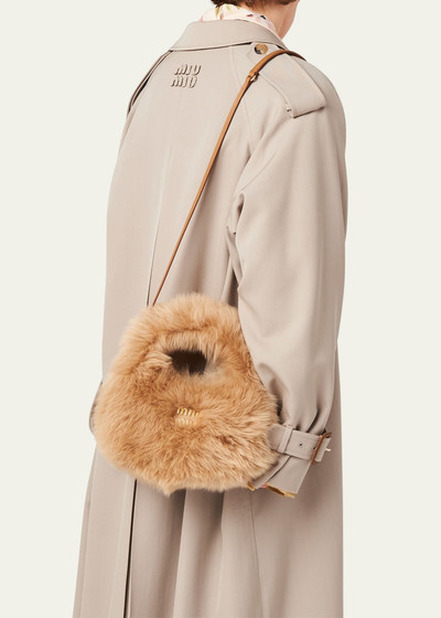 Miu Miu Montone Shearling Top-Handle Bag outlook