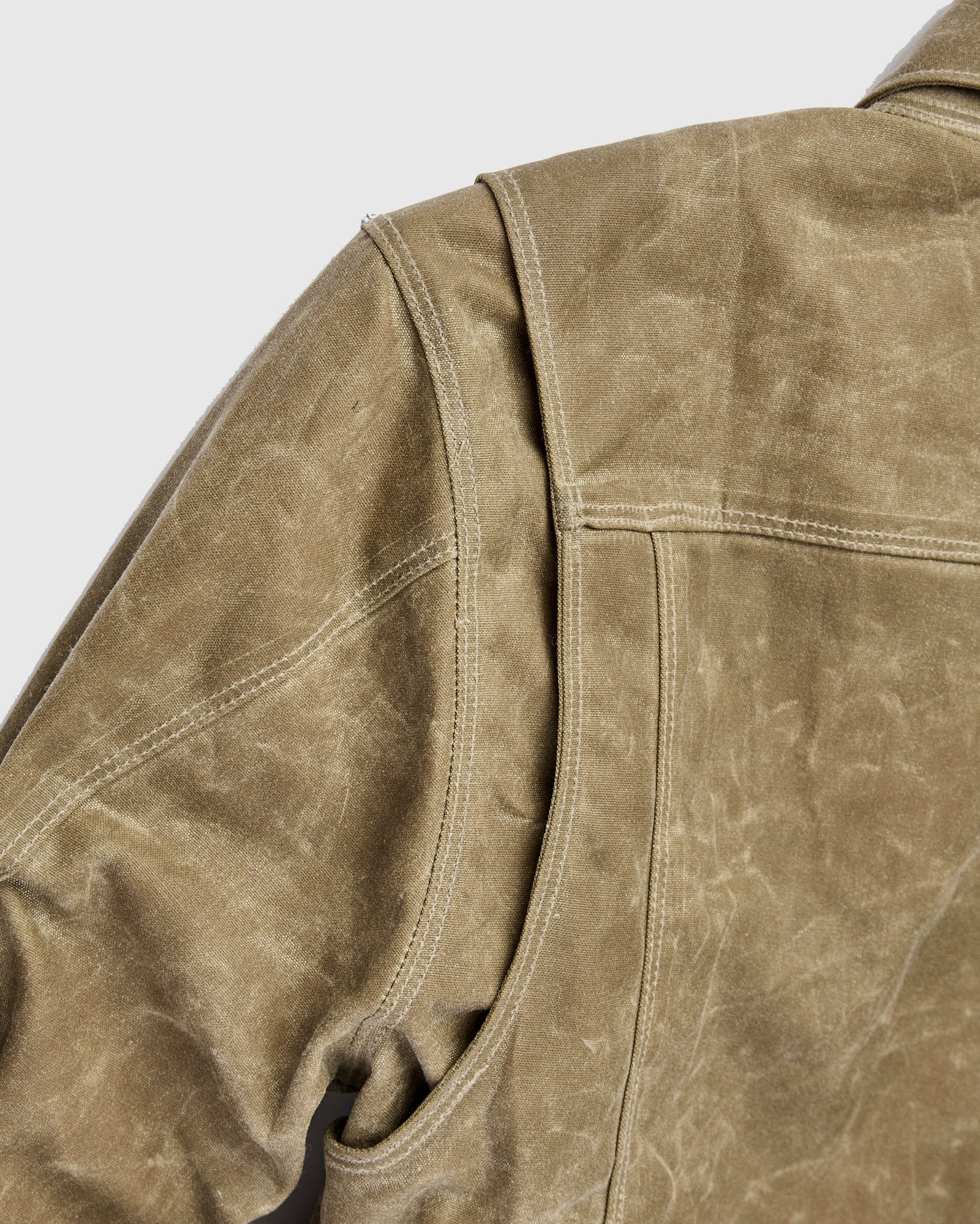 Waxed Canvas Riders Jacket in Tobacco Brown - 12