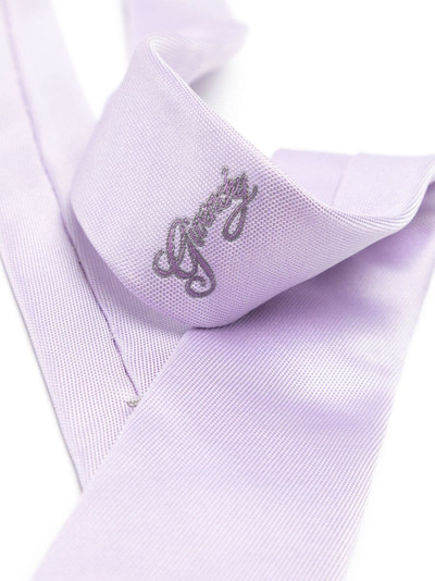 Givenchy logo-embroidered silk tie outlook