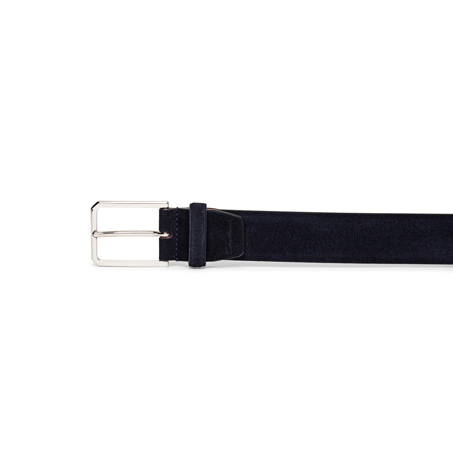 Blue suede adjustable belt - 3