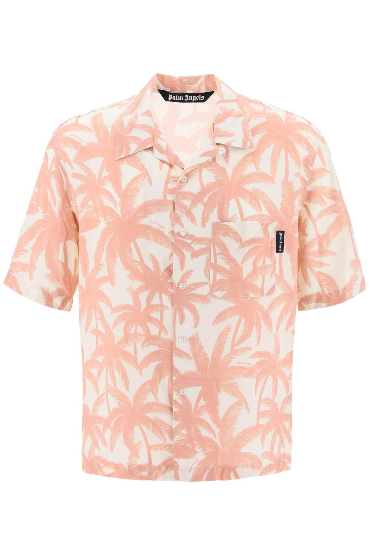 Bowling shirt with Palms motif - 1