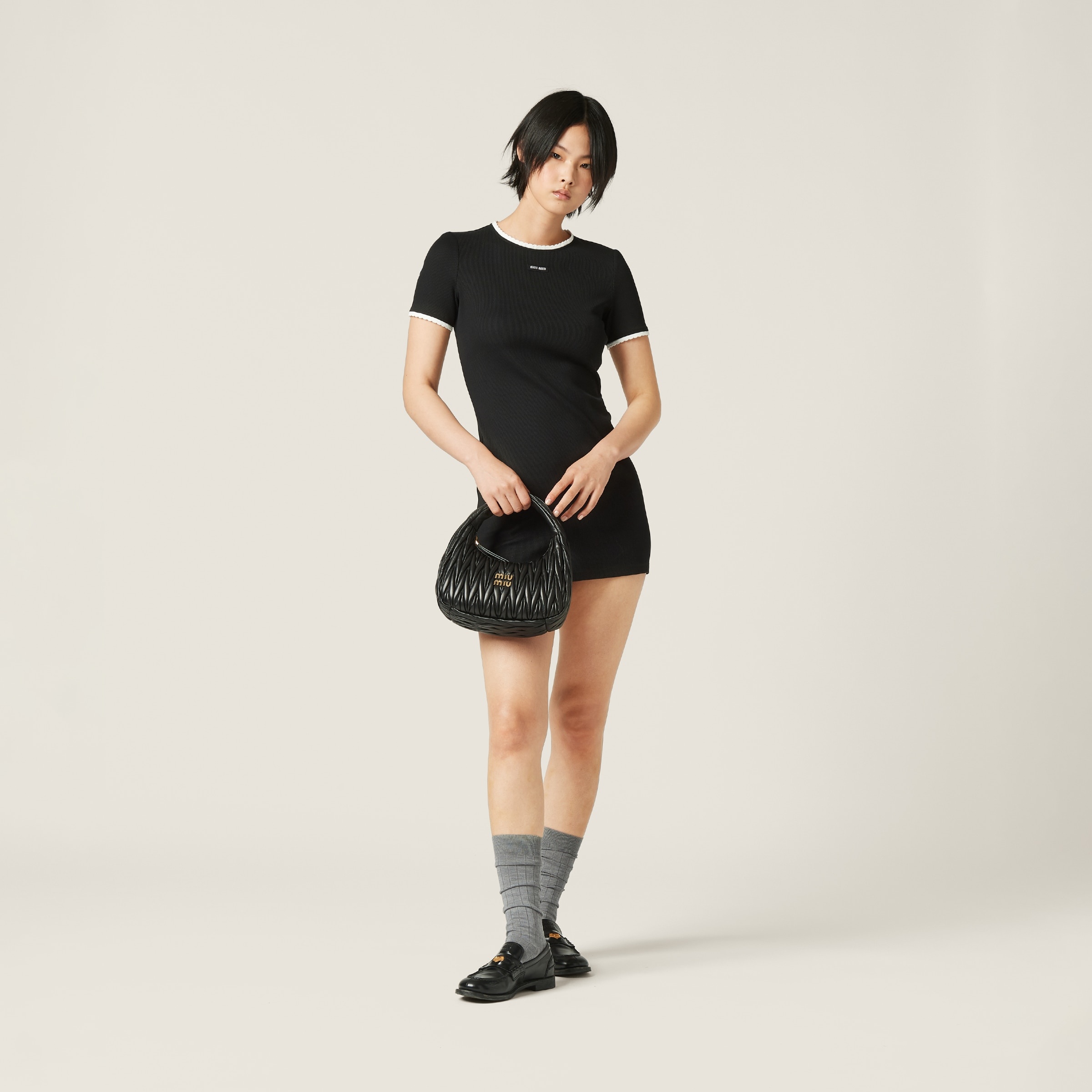 Cotton mini-dress - 1