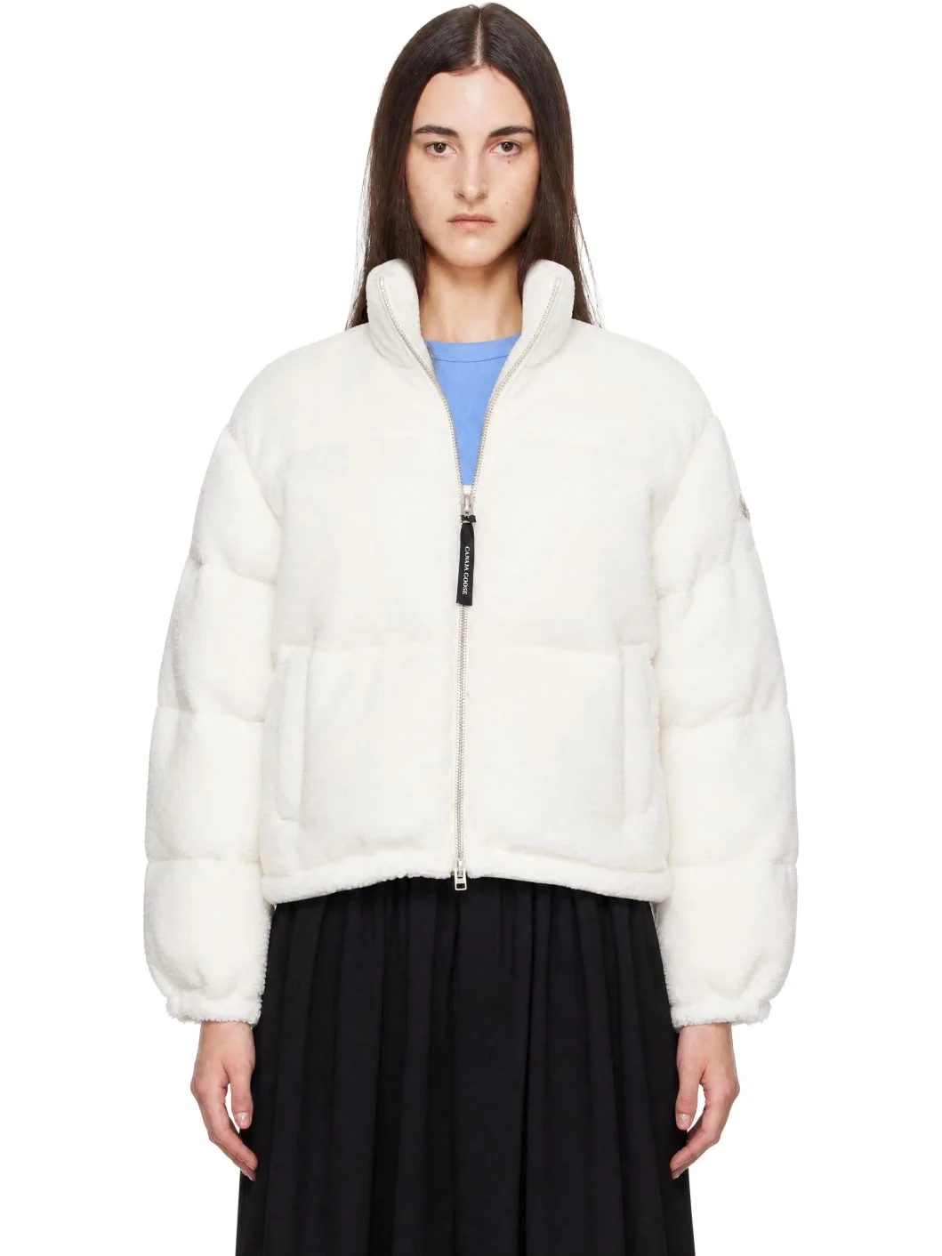 Off-White Fallon Fleece Puffer Down Jacket - 1