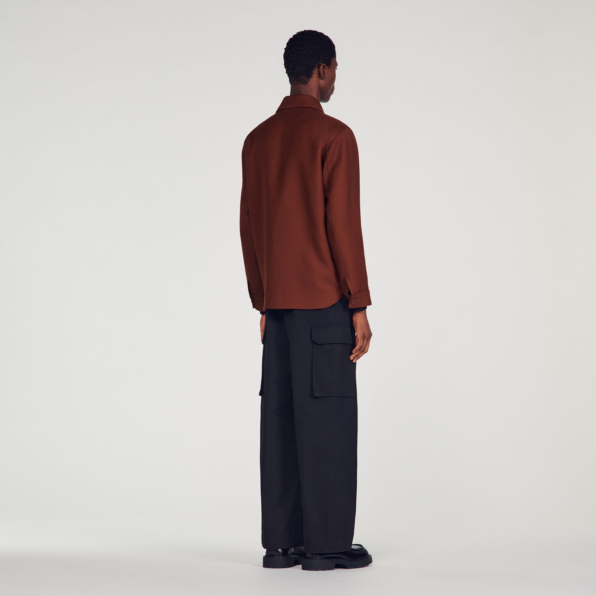WOOL BLEND OVERSHIRT - 6