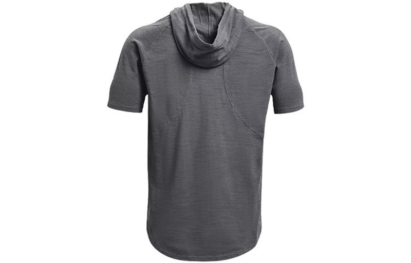 Under Armour Men's Under Armour Project Rock Casual Sports hooded Short Sleeve Gray 1361719-012 outlook