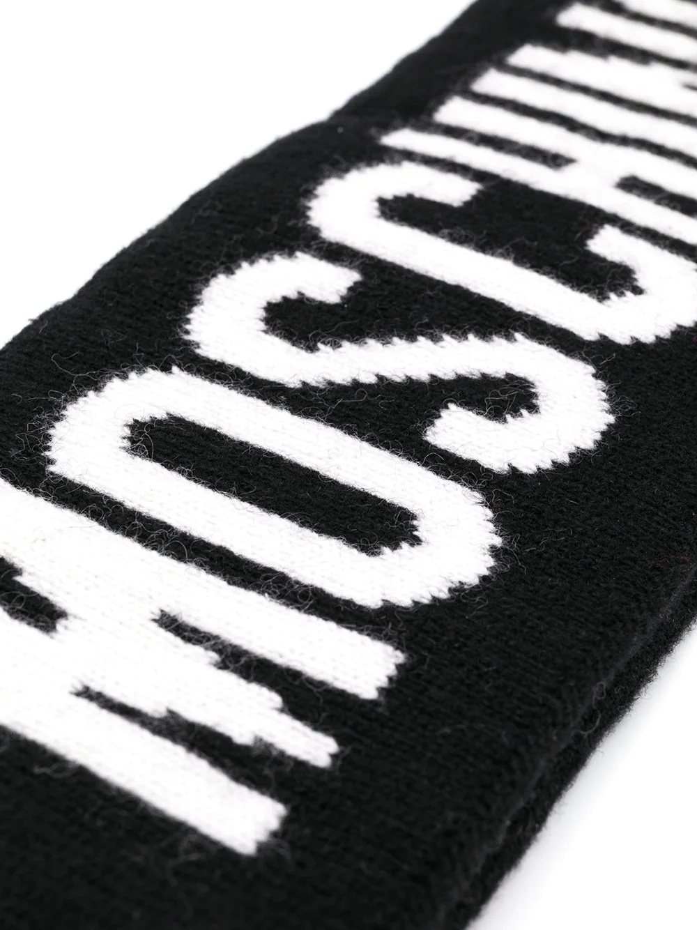 logo wool scarf - 3