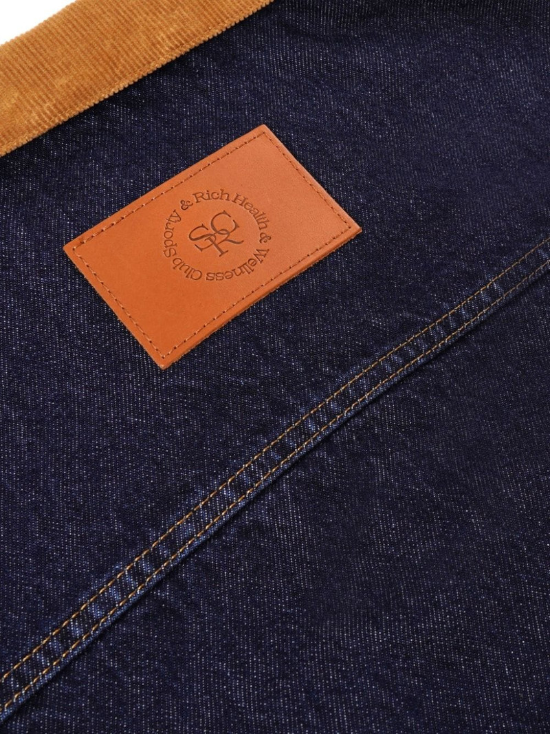 contrast-collar denim jacket 4