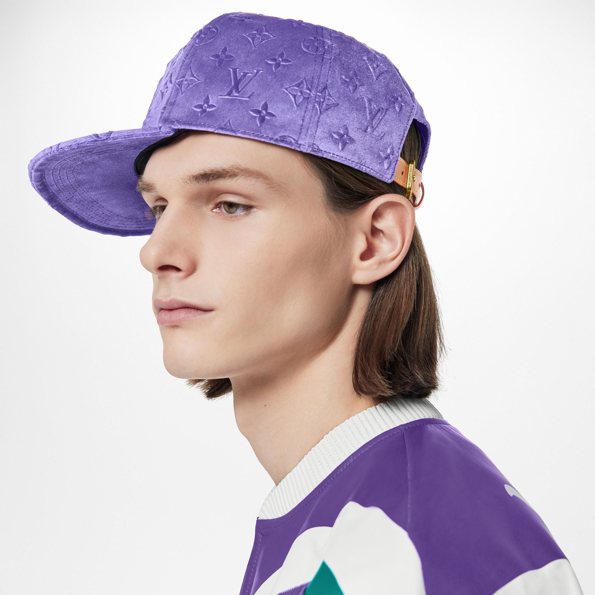 Monogram Velvet Cap - 4
