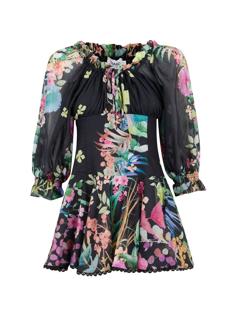 Nai ruffled floral-print mini dress 1