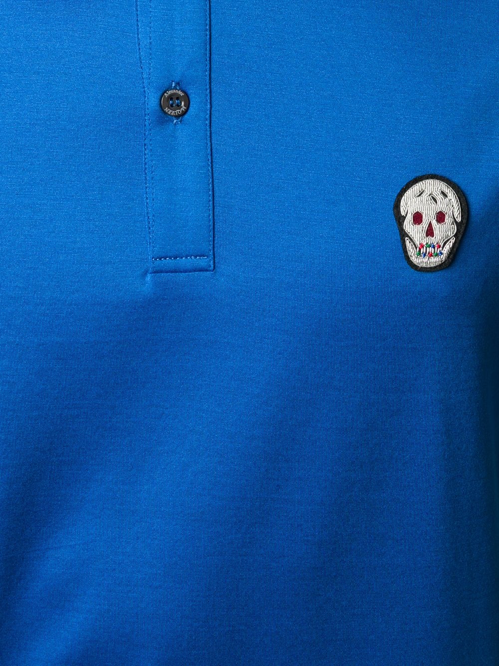 skull patch polo shirt - 5